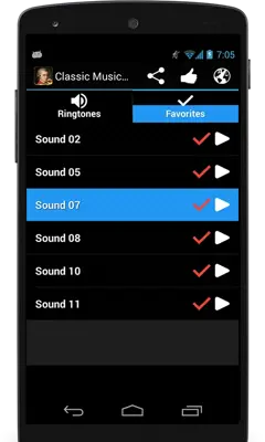 Classic Music Ringtones android App screenshot 1