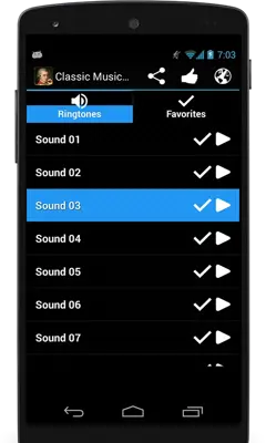 Classic Music Ringtones android App screenshot 3